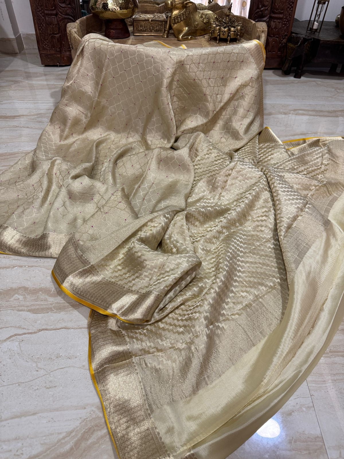 Pure Mysore Brocade Crepe Silk Saree