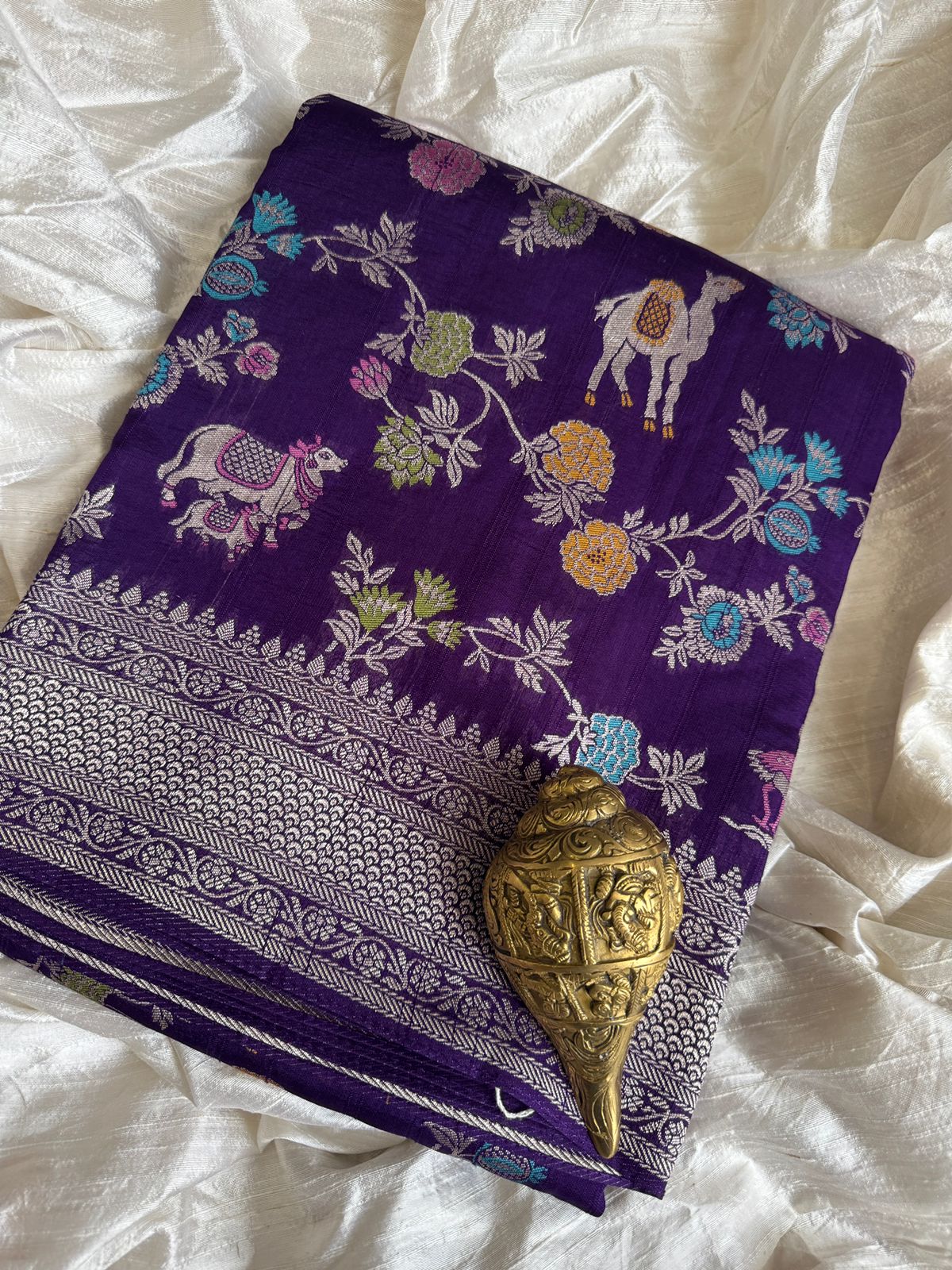 Banarasi Viscose Tussar Silk Weave Saree