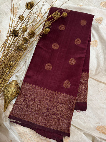 Pure Handloom Raw Silk Banarasi Saree