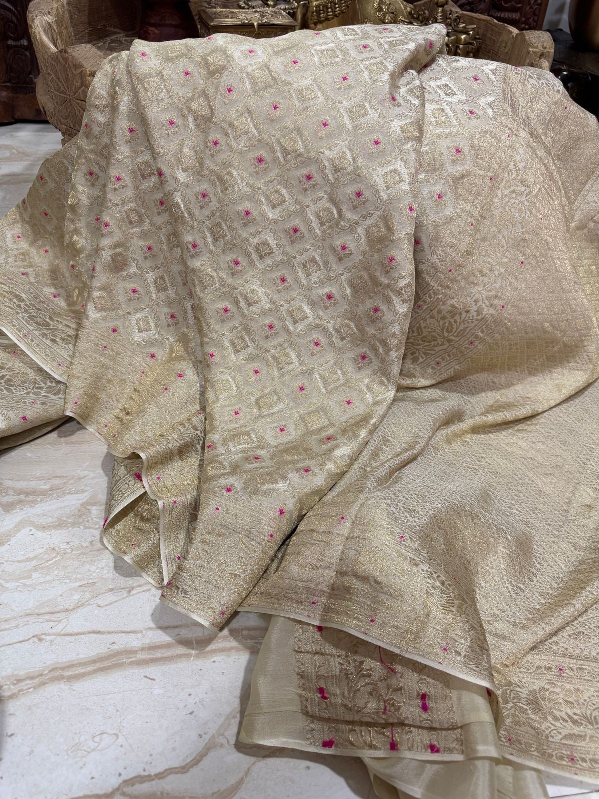 Pure Mysore Brocade Crepe Silk Saree
