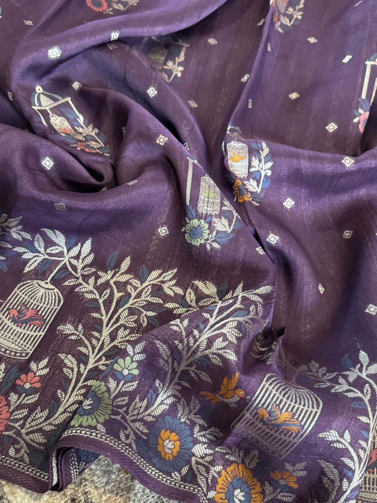 Banarasi Viscose Tussar Silk Weave Saree