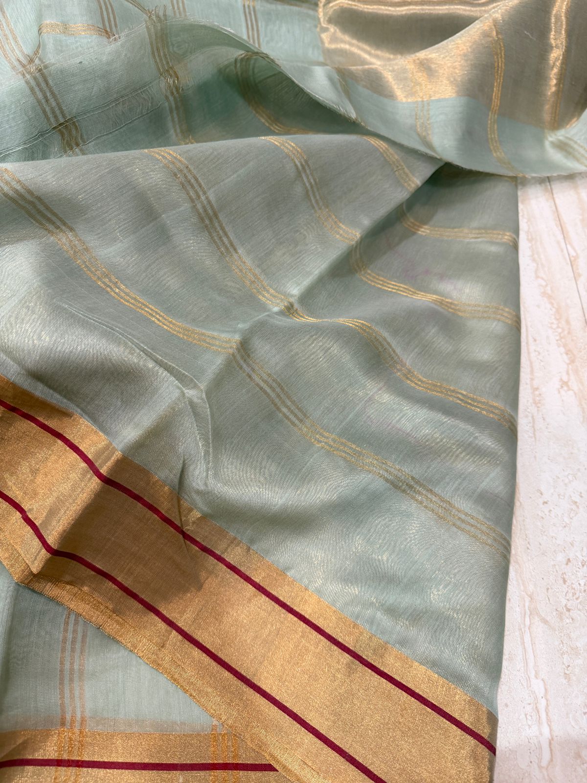Chanderi Handwooven Silk Cotton Blend Saree