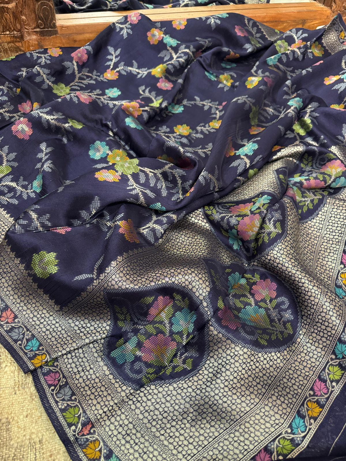 Banarasi Viscose Tussar Silk Weave Saree