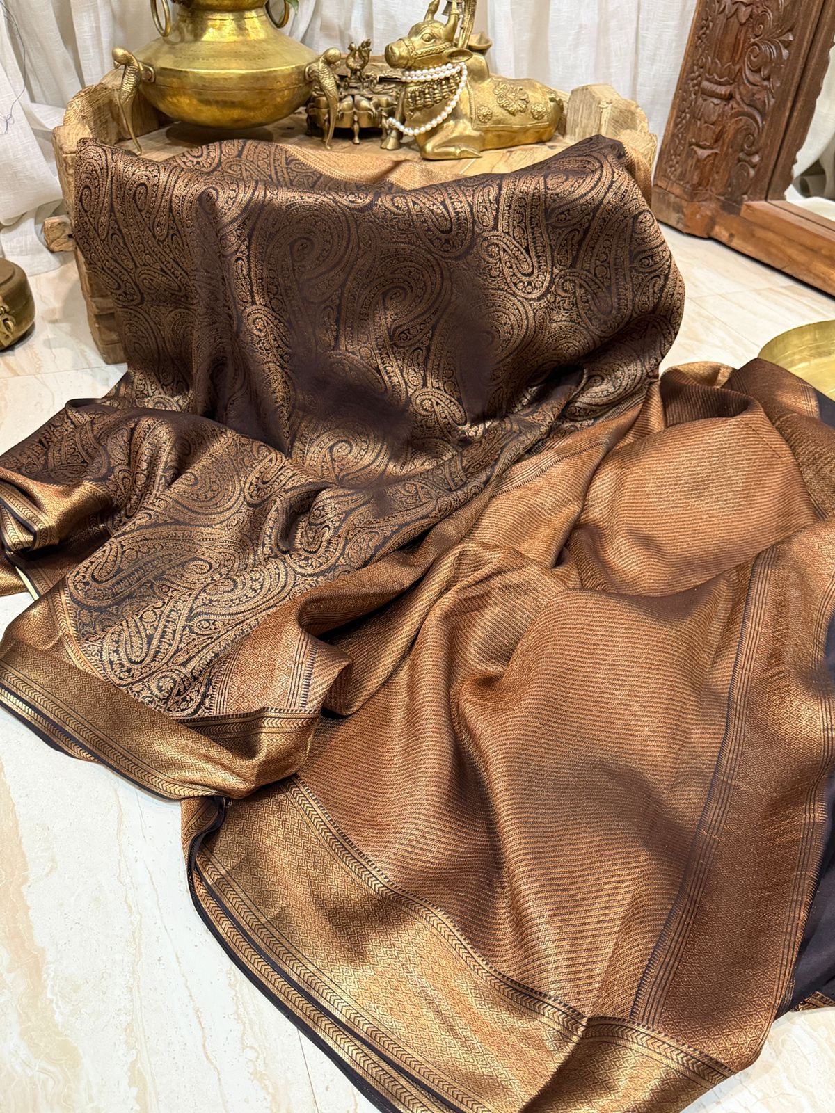 Pure Mysore Brocade Crepe Silk Saree
