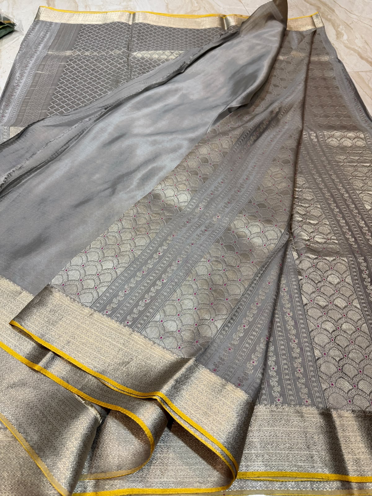 Pure Mysore Brocade Crepe Silk Saree