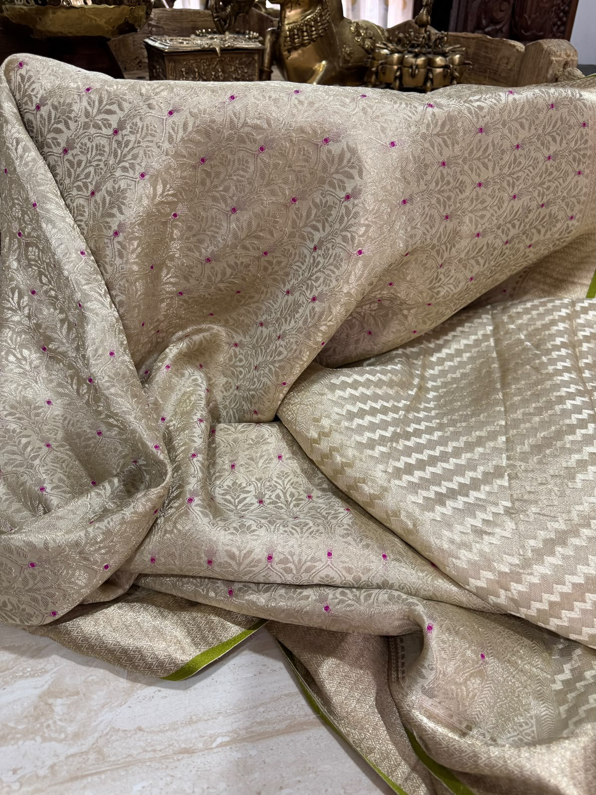 Pure Mysore Brocade Crepe Silk Saree