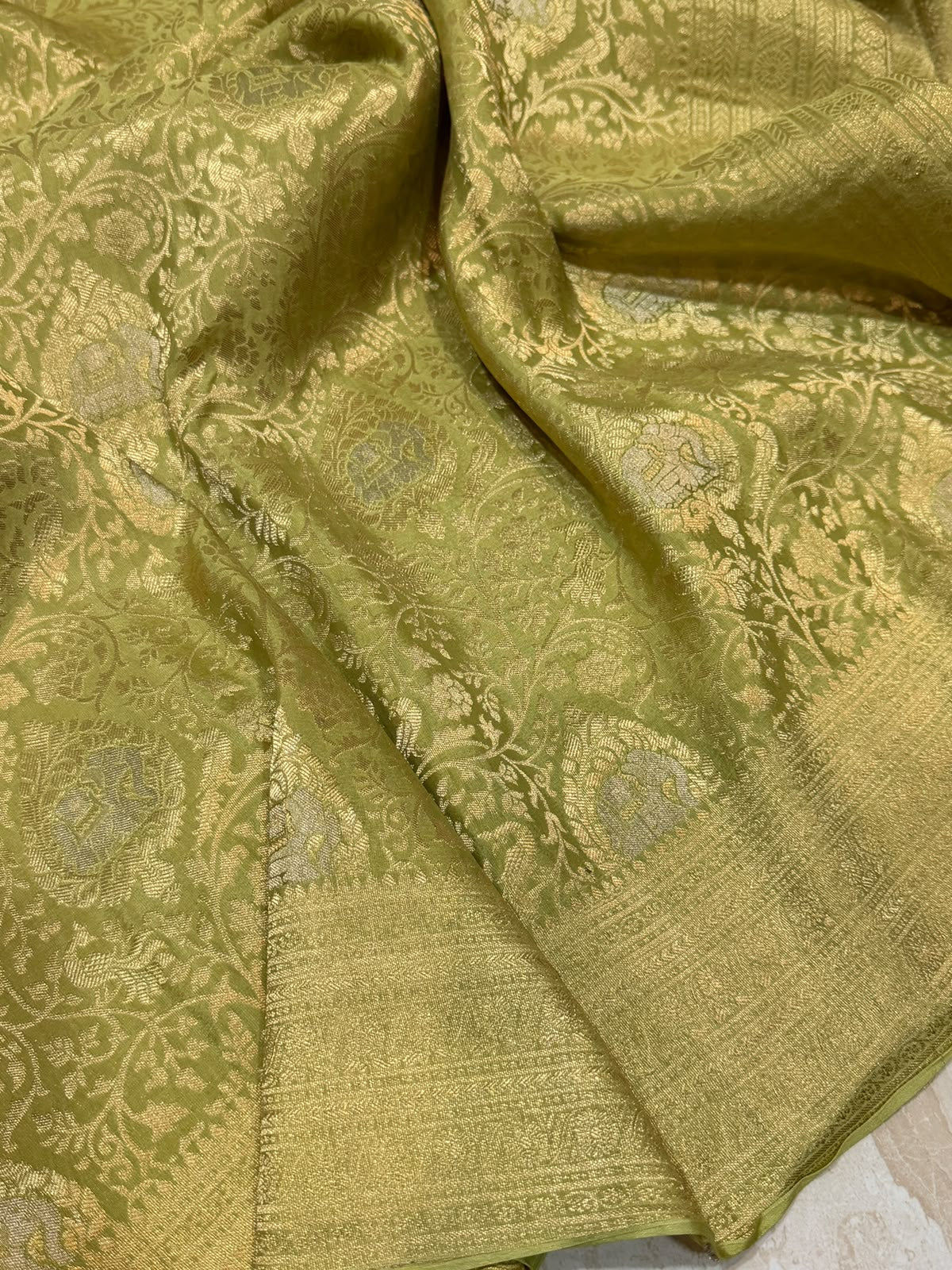 Pure Mysore Brocade Crepe Silk Saree