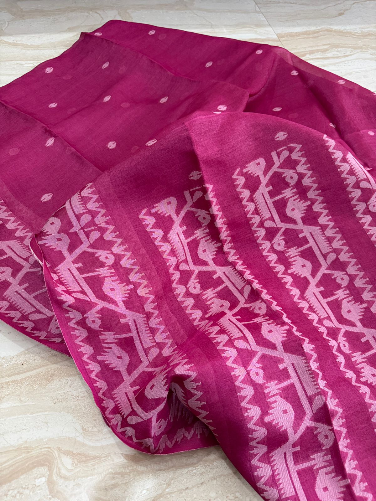 Tussar Handloom Jamdani Saree