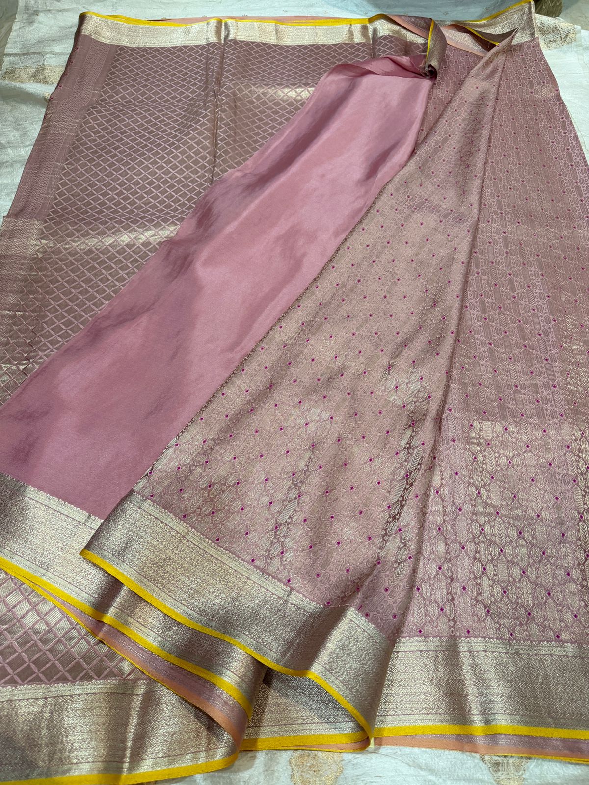 Pure Mysore Brocade Crepe Silk Saree