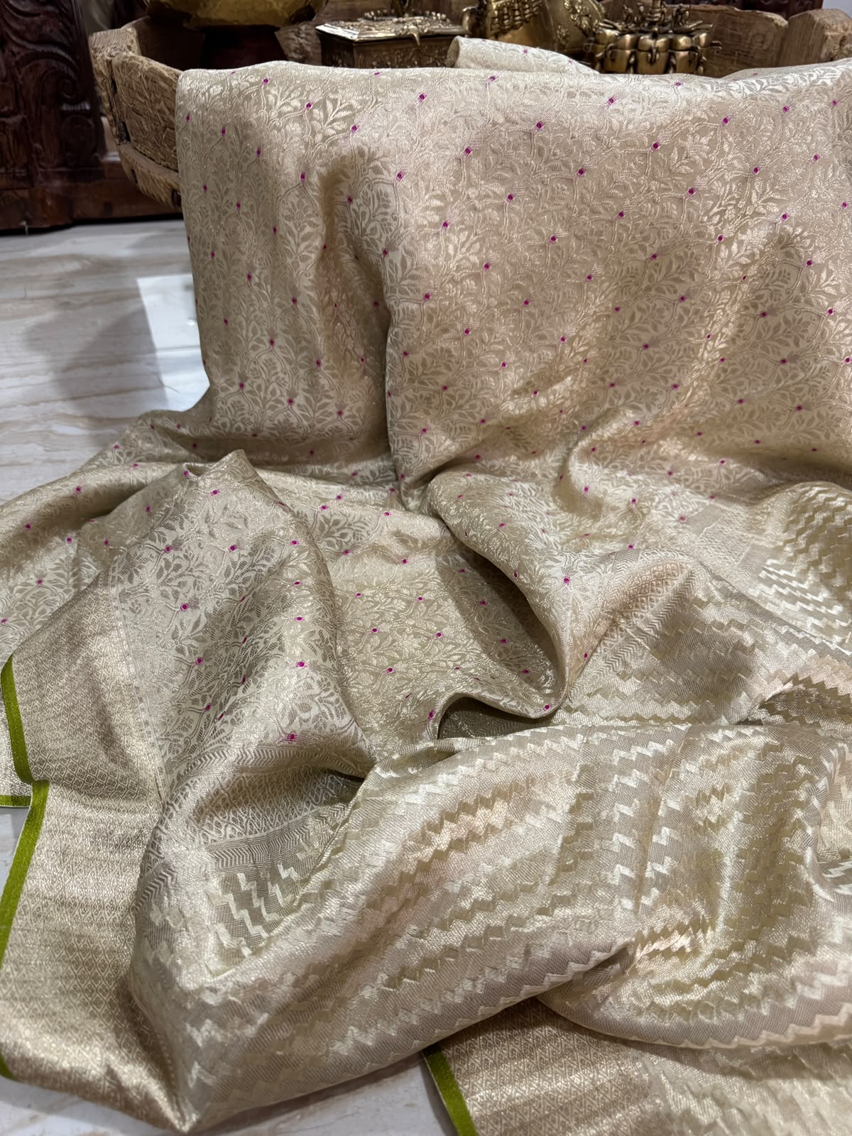 Pure Mysore Brocade Crepe Silk Saree