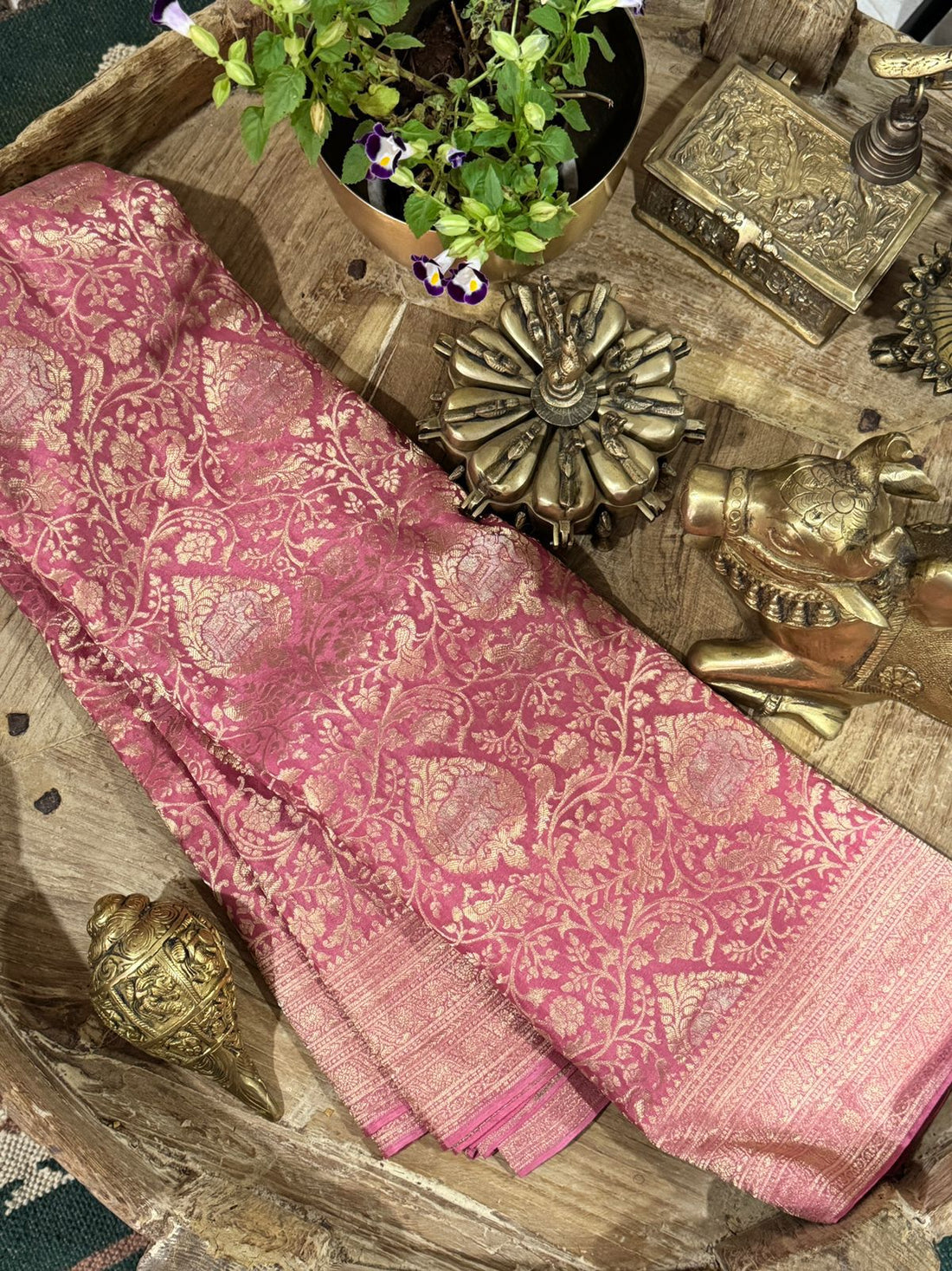 Pure Mysore Brocade Crepe Silk Saree