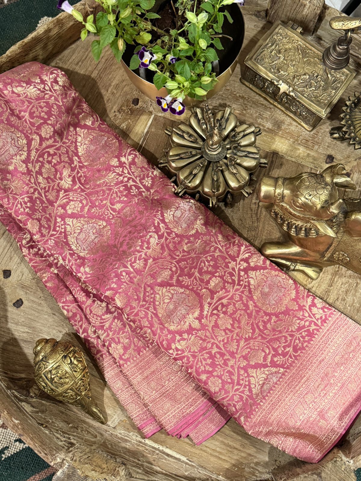 Pure Mysore Brocade Crepe Silk Saree