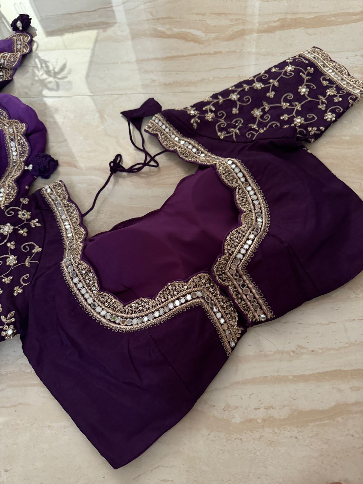 Designer Chiffon Hand Zardozi Embroidery Saree With Blouse