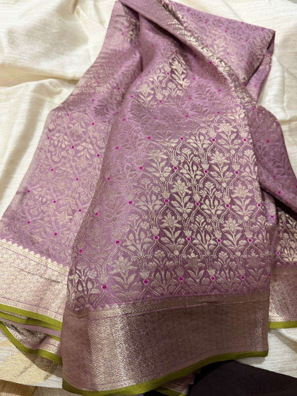 Pure Mysore Brocade Crepe Silk Saree