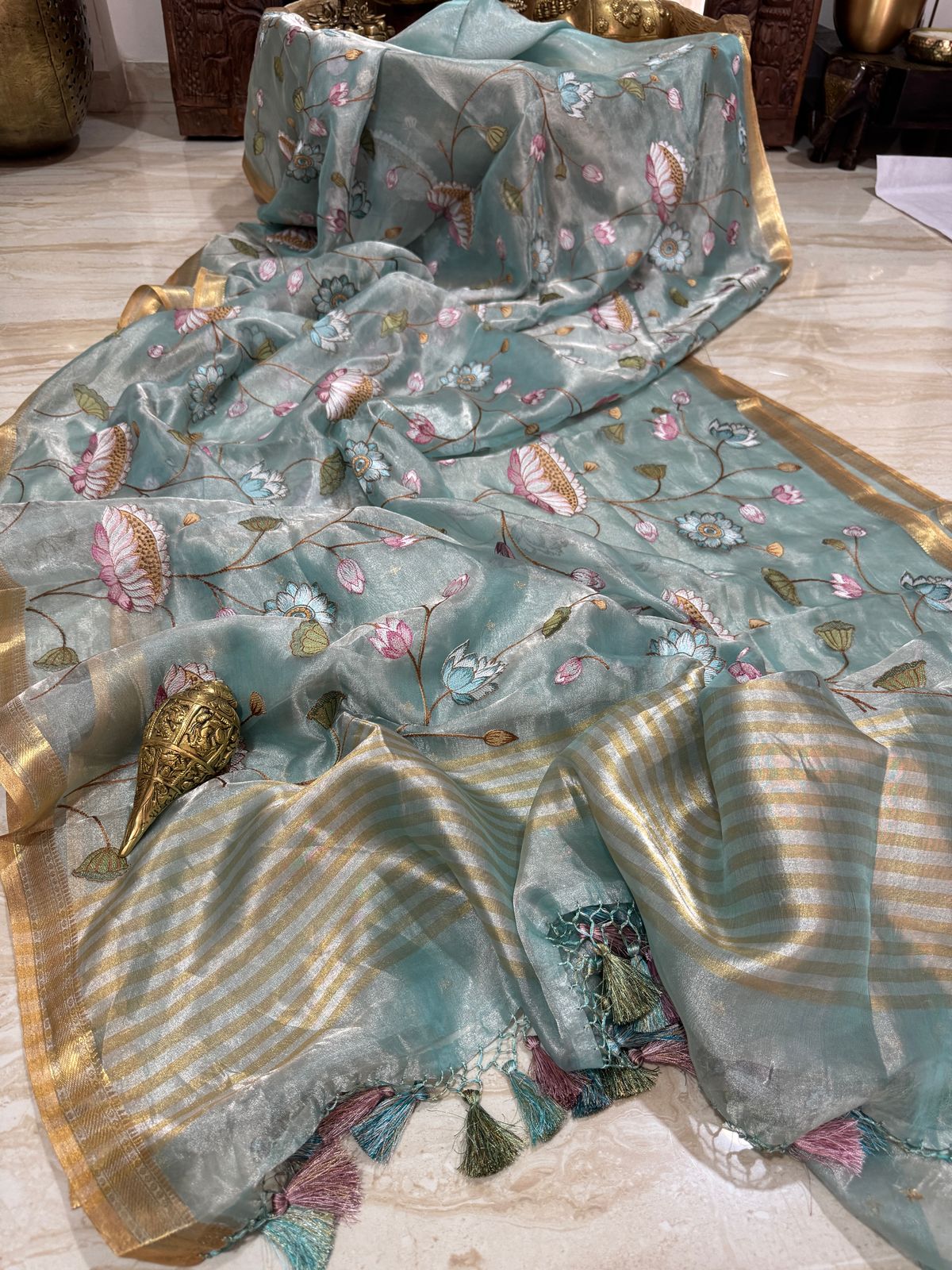 Pure Soft Tissue Silk Banarasi Saree