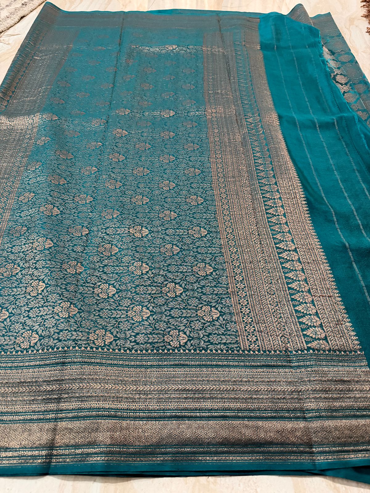 Pure Mysore Brocade Crepe Silk Saree