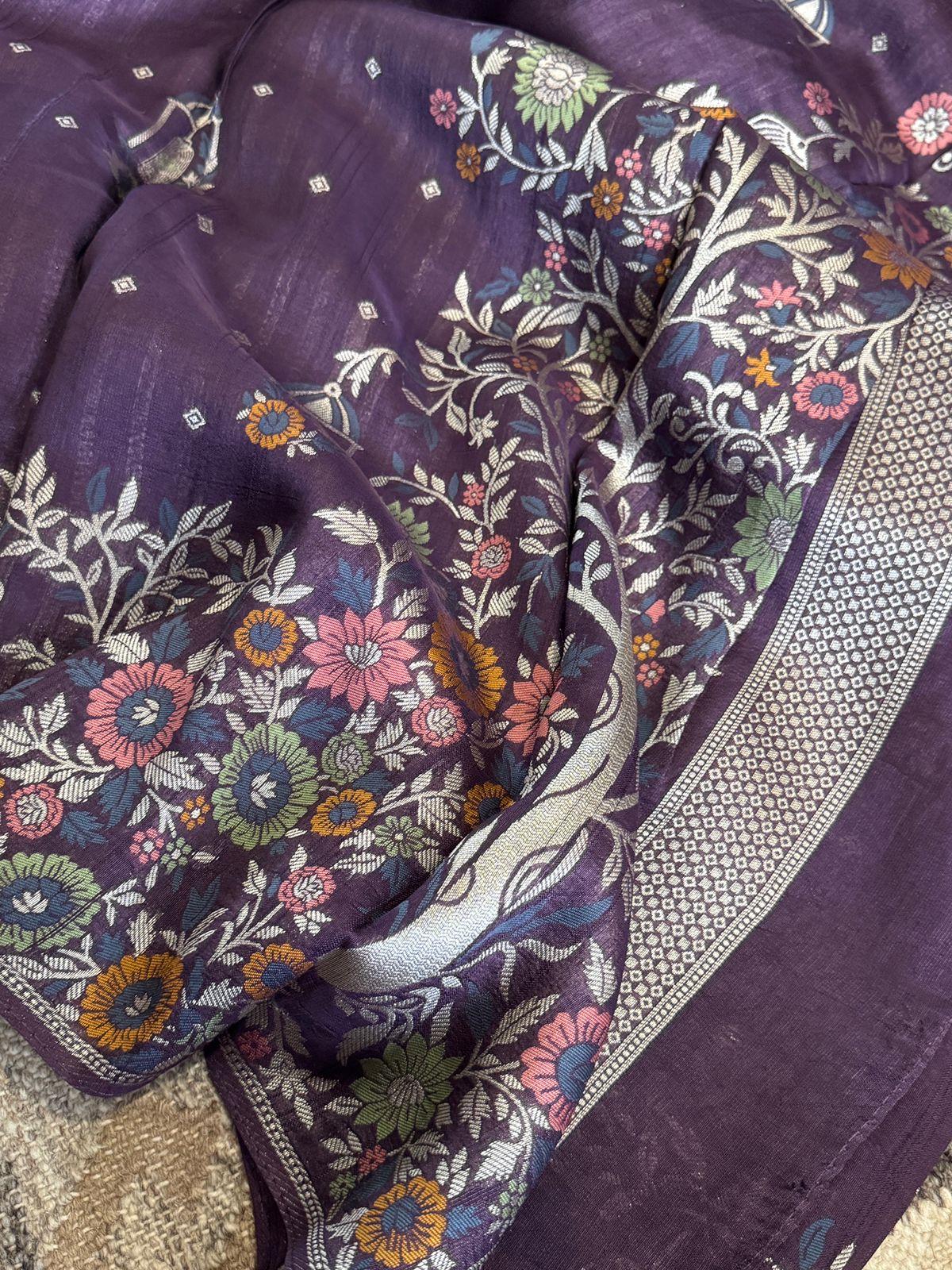 Banarasi Viscose Tussar Silk Weave Saree