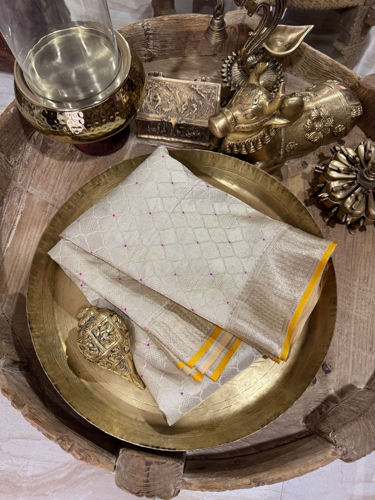 Pure Mysore Brocade Crepe Silk Saree