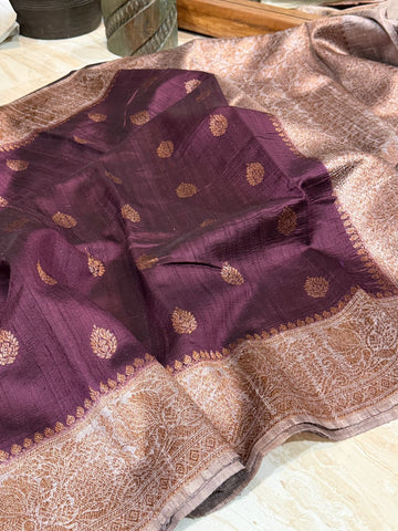 Pure Handloom Raw Silk Banarasi Saree