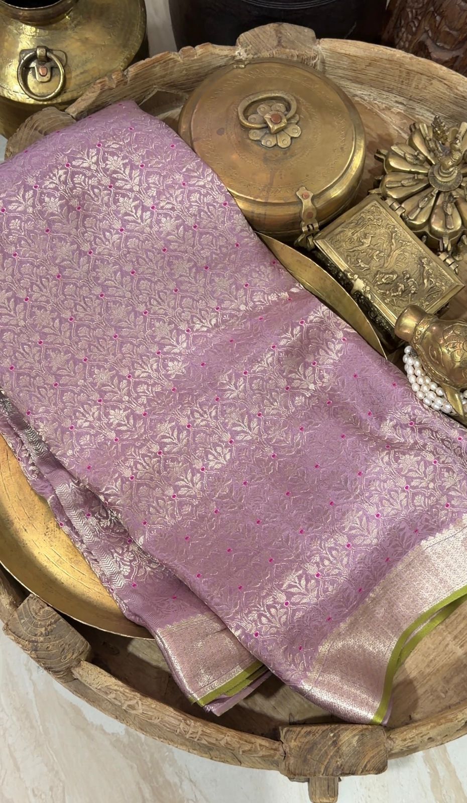 Pure Mysore Brocade Crepe Silk Saree