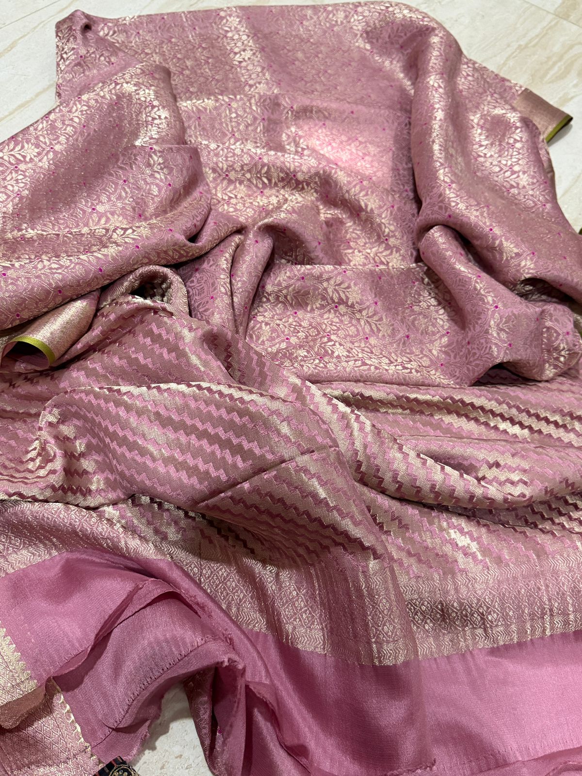 Pure Mysore Brocade Crepe Silk Saree
