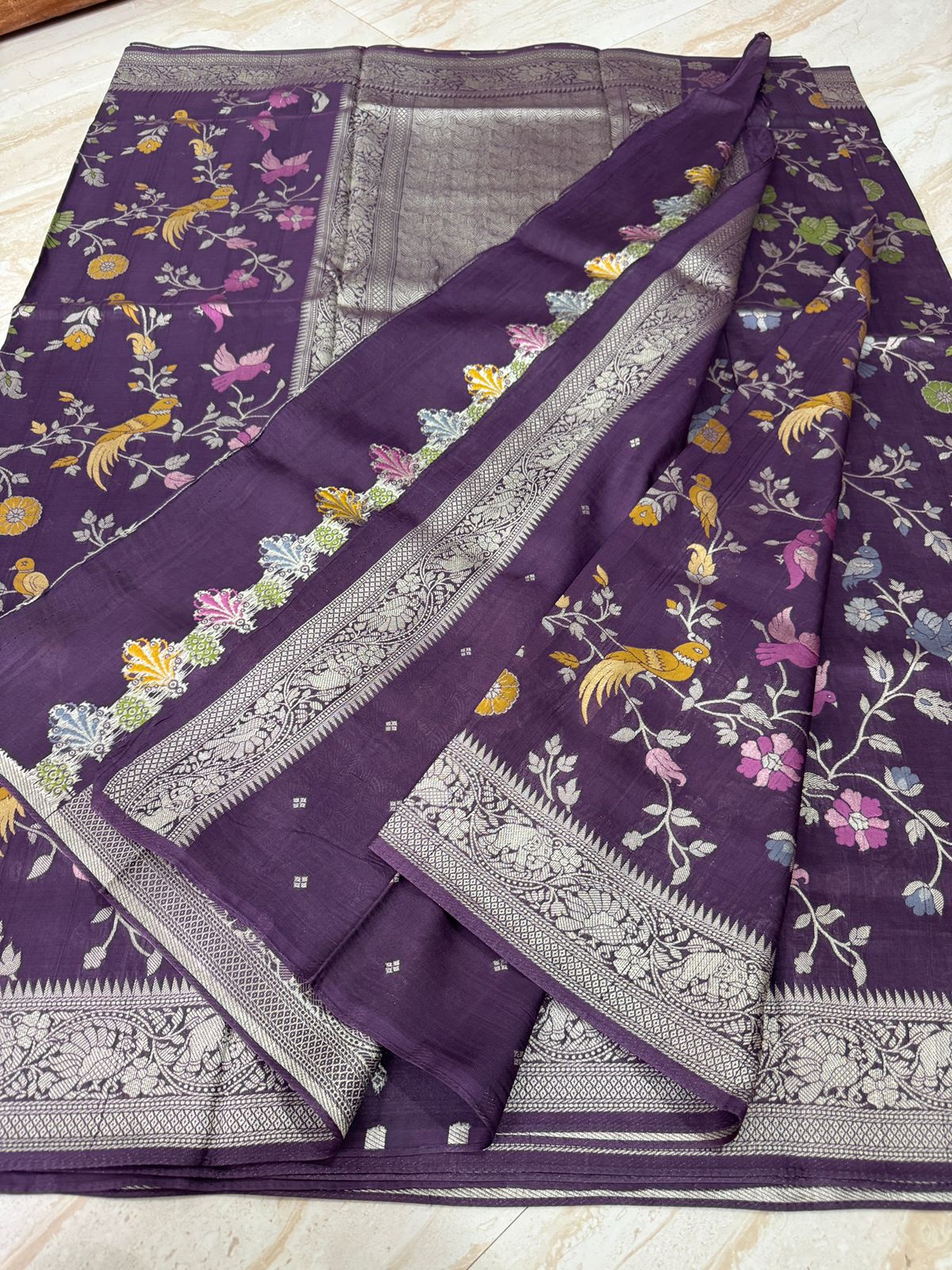 Banarasi Viscose Tussar Silk Weave Saree