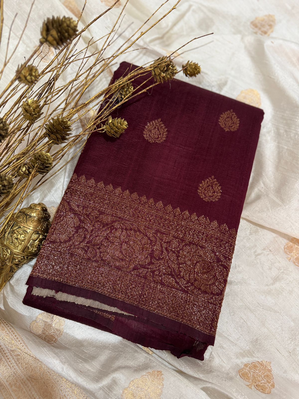 Pure Handloom Raw Silk Banarasi Saree