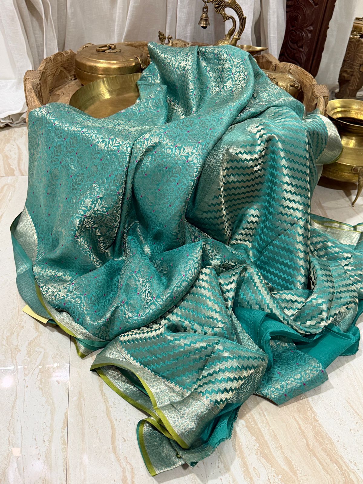 Pure Mysore Brocade Crepe Silk Saree