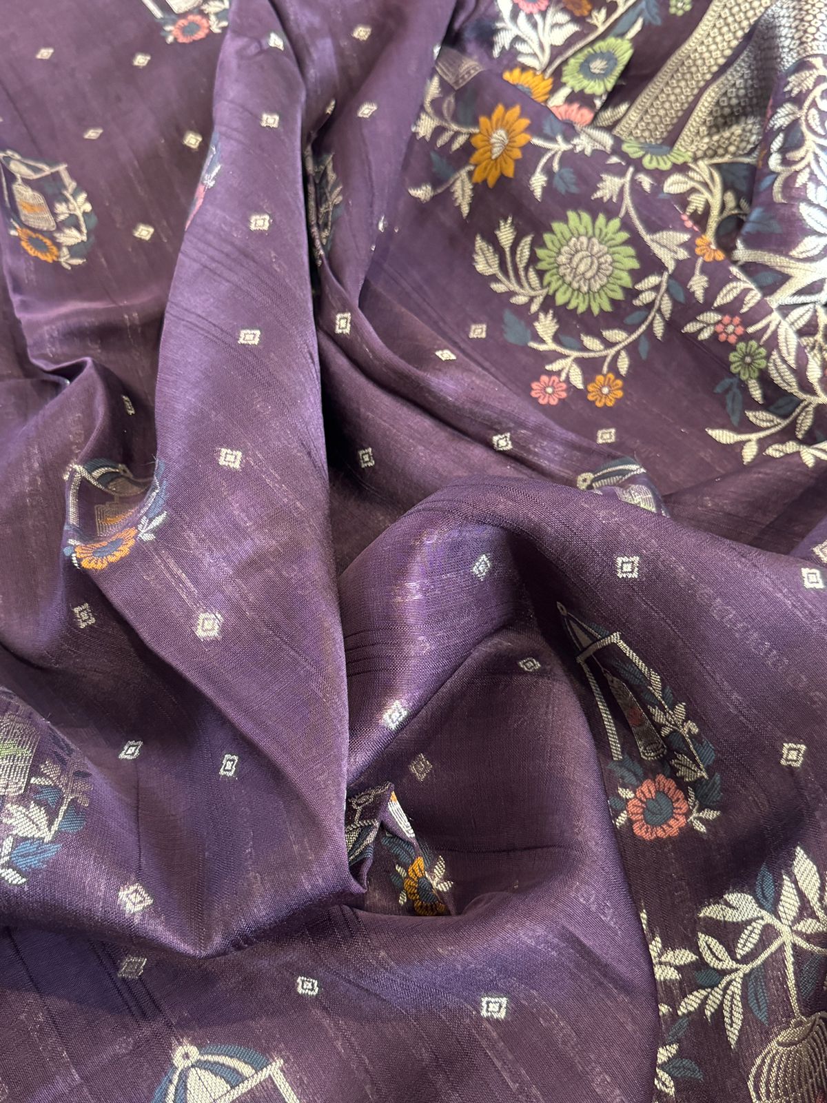 Banarasi Viscose Tussar Silk Weave Saree
