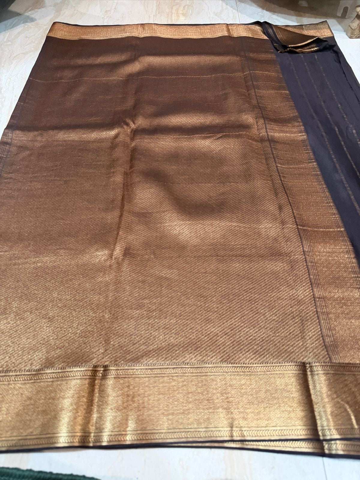 Pure Mysore Brocade Crepe Silk Saree