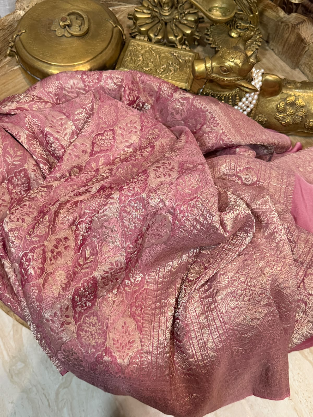 Pure Mysore Brocade Crepe Silk Saree