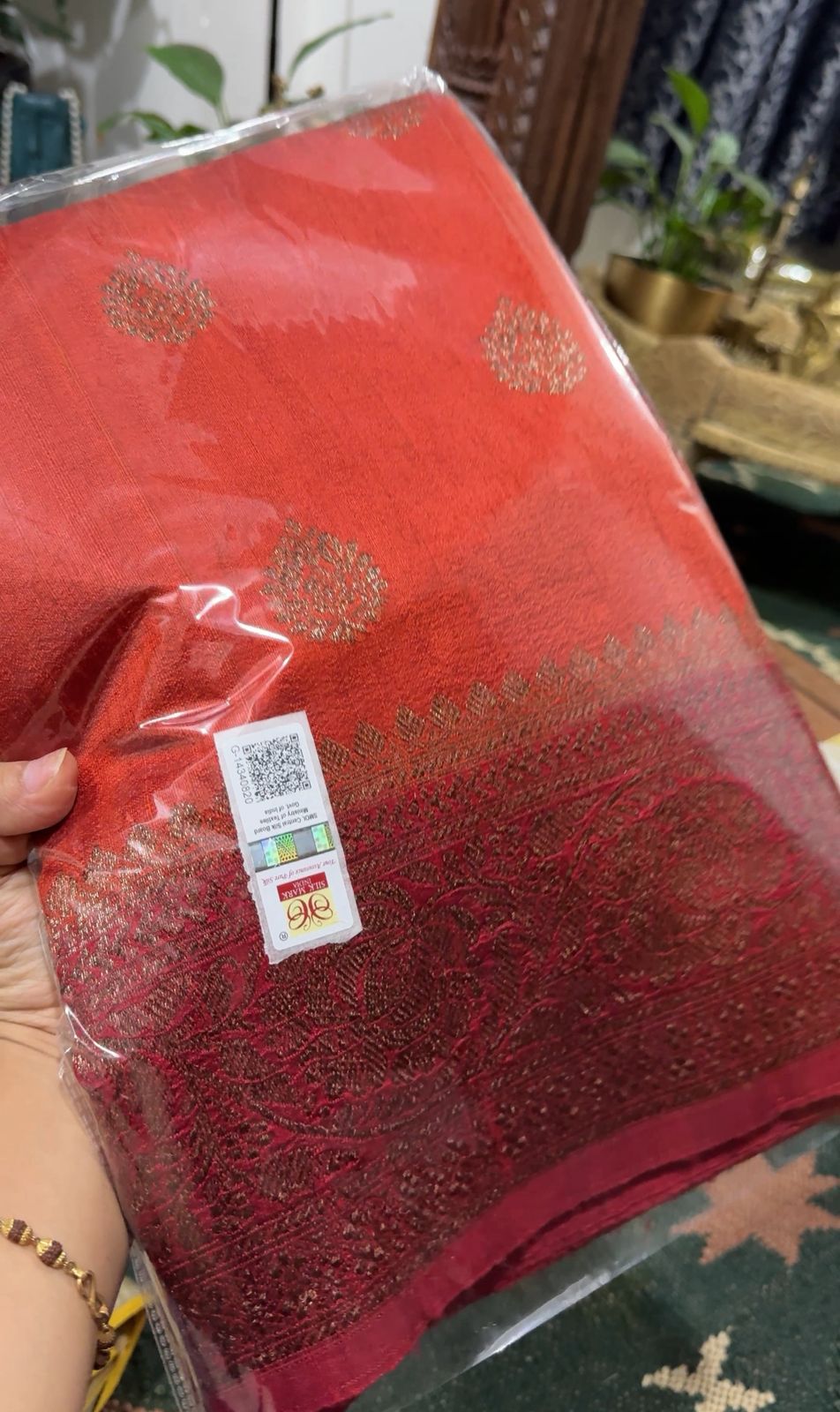 Pure Handloom Raw Silk Banarasi Saree