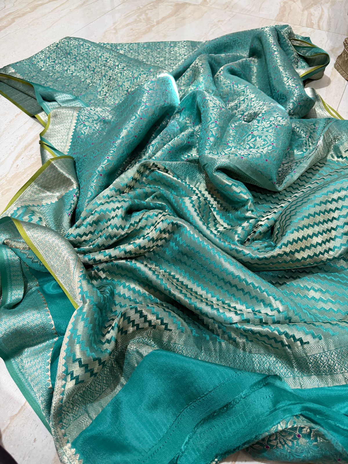 Pure Mysore Brocade Crepe Silk Saree