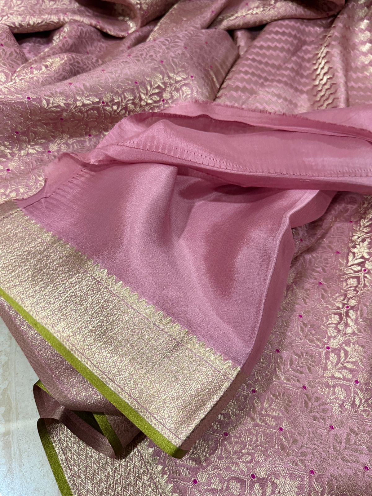 Pure Mysore Brocade Crepe Silk Saree