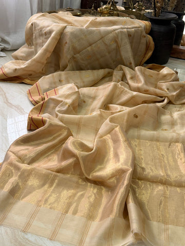 Chanderi Handwooven Silk Cotton Blend Saree