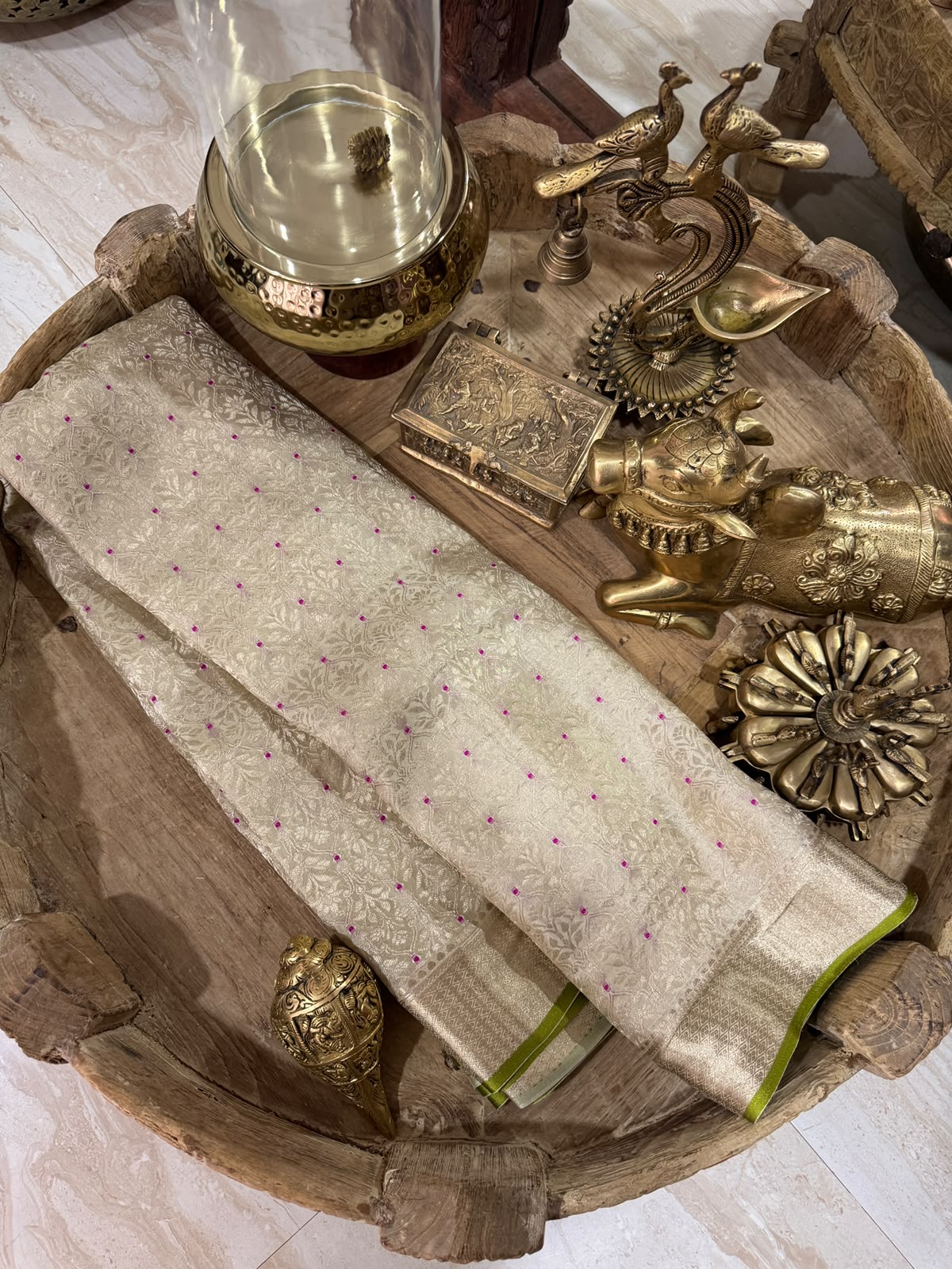 Pure Mysore Brocade Crepe Silk Saree