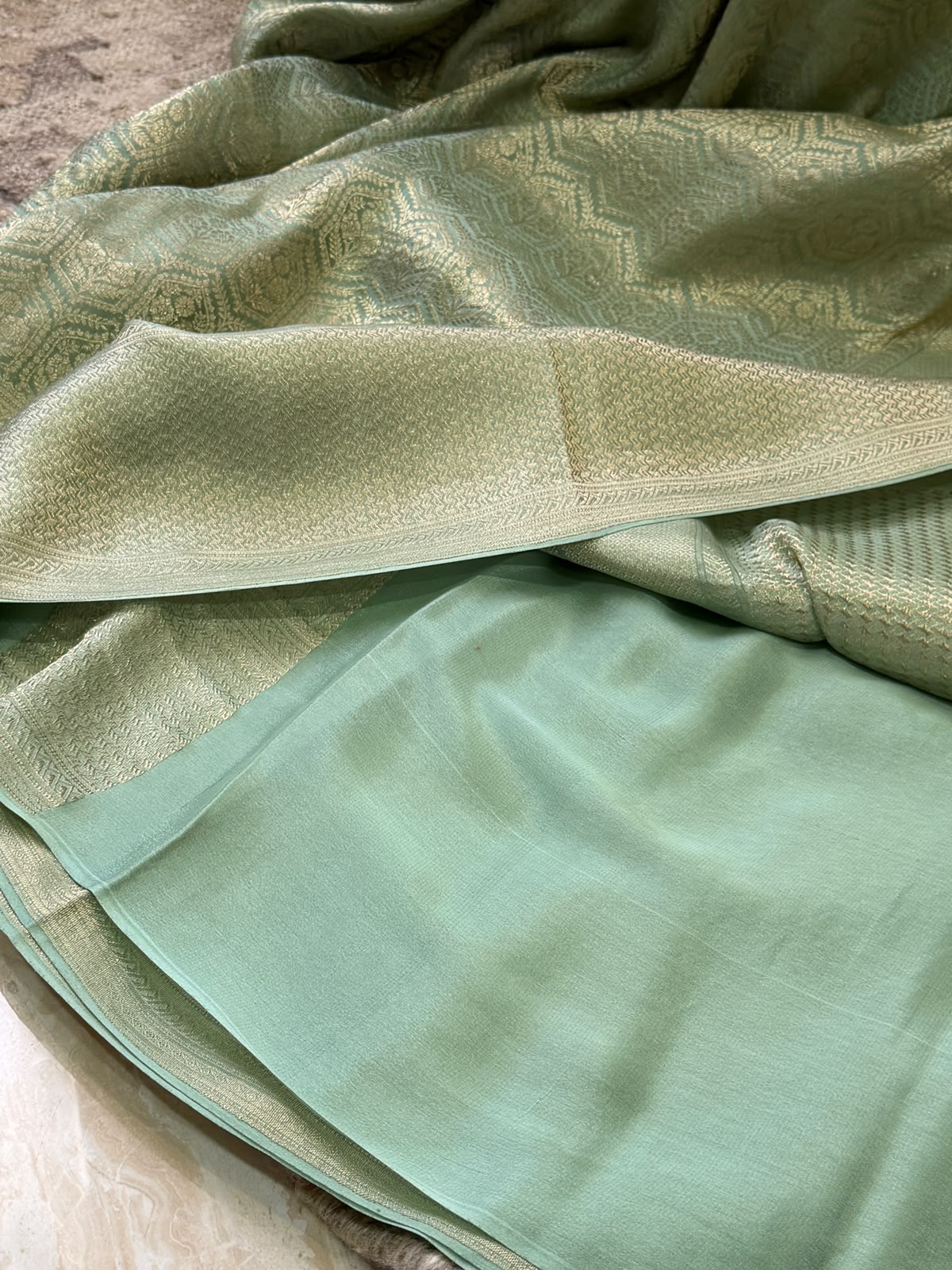 Mysore Brocade Crepe Silk Saree