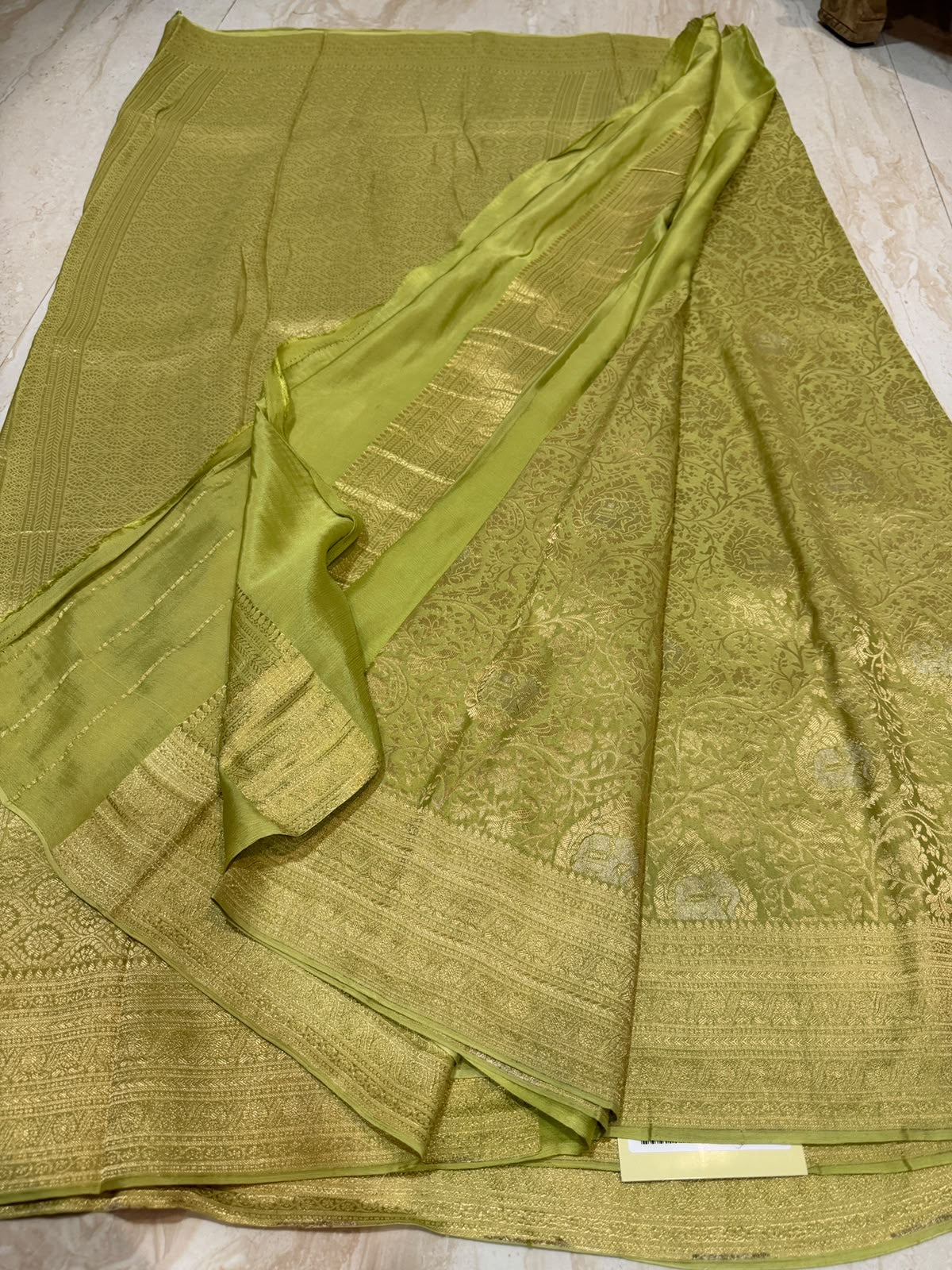 Pure Mysore Brocade Crepe Silk Saree
