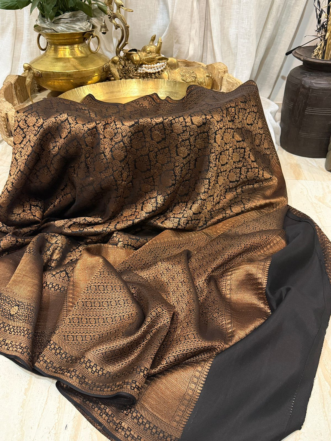 Pure Mysore Brocade Crepe Silk Saree