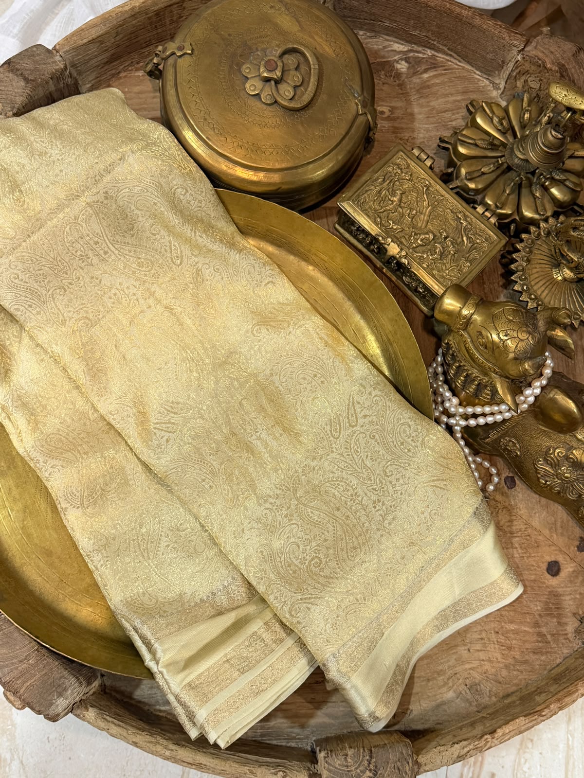 Pure Mysore Brocade Crepe Silk Saree