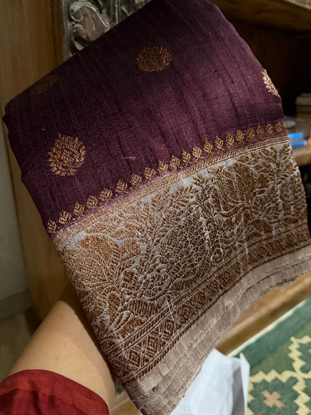 Pure Handloom Raw Silk Banarasi Saree