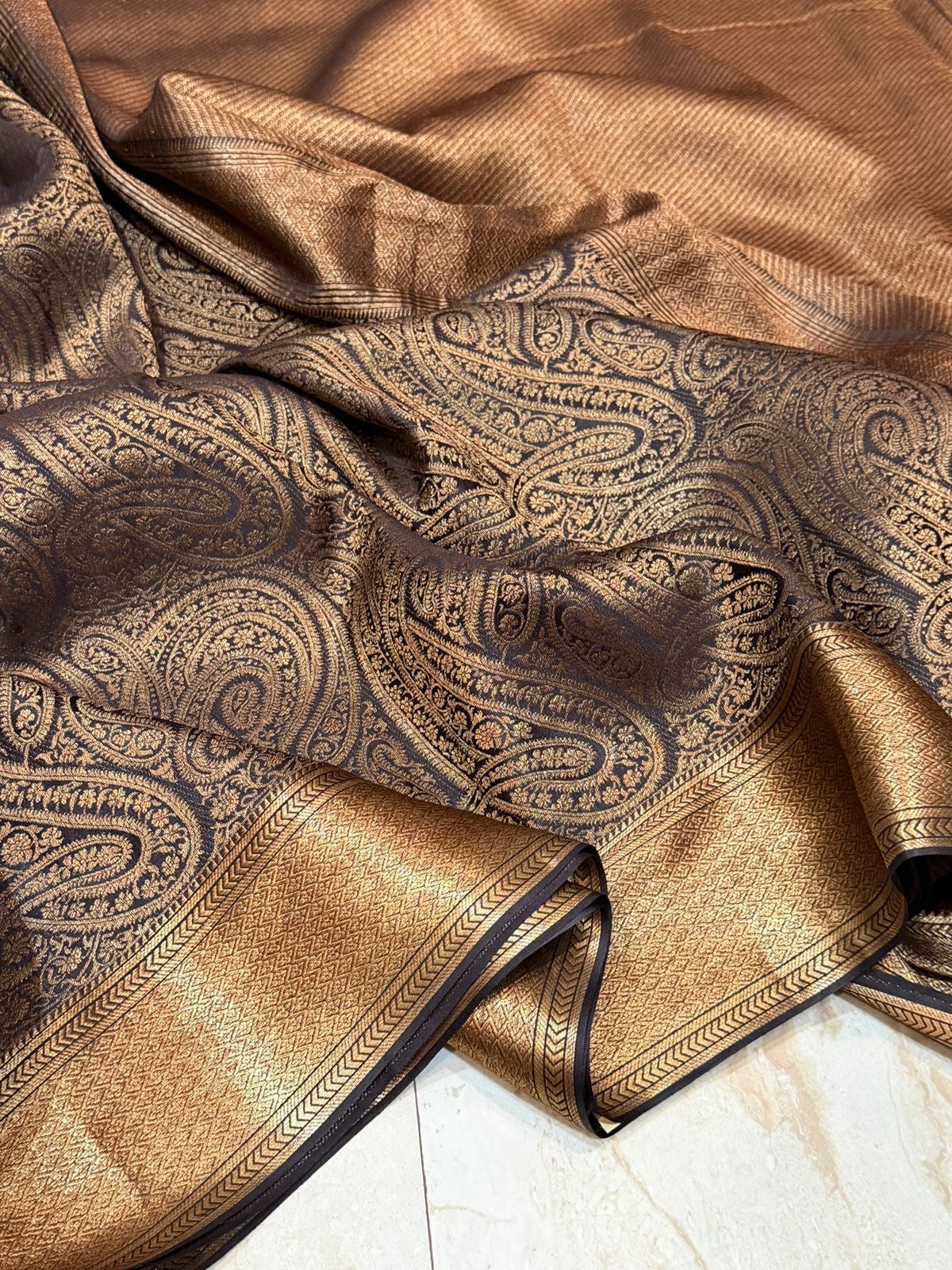 Pure Mysore Brocade Crepe Silk Saree