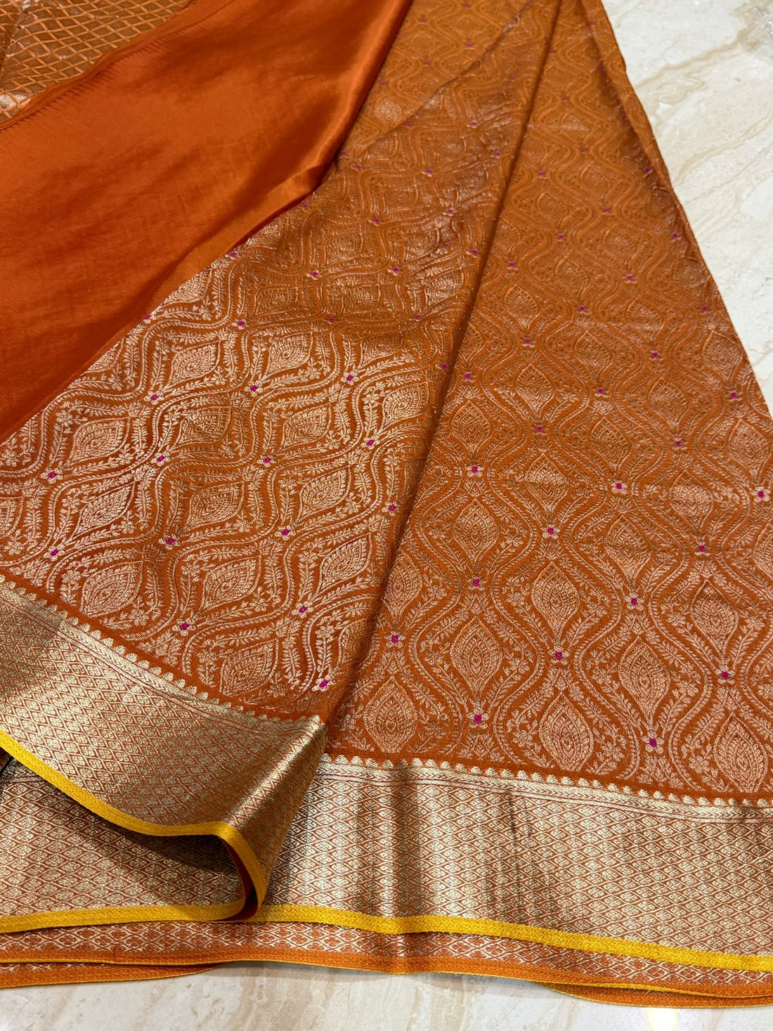Pure Mysore Brocade Crepe Silk Saree
