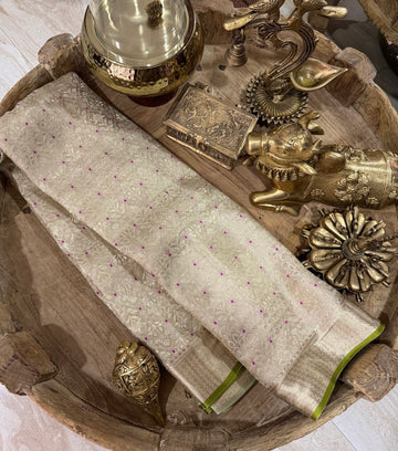 Pure Mysore Brocade Crepe Silk Saree