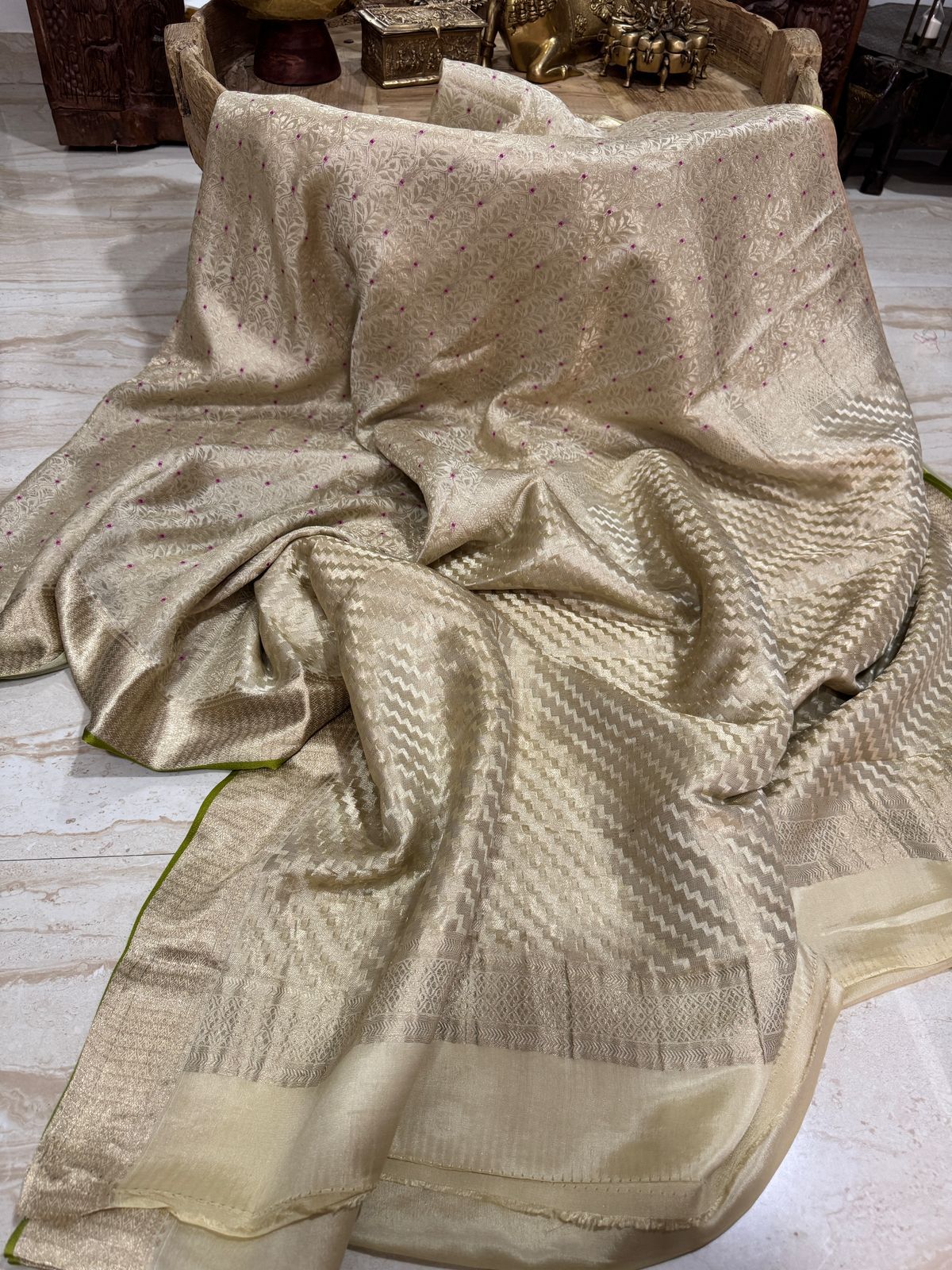 Pure Mysore Brocade Crepe Silk Saree