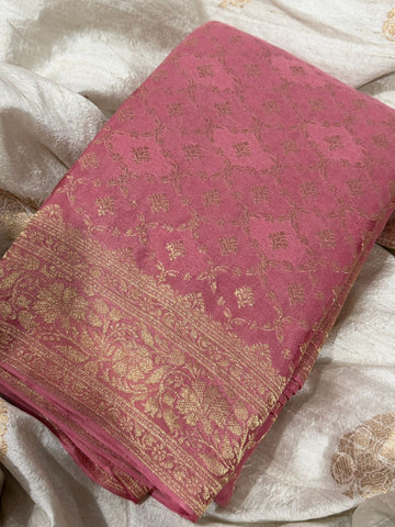 Pure Mysore Brocade Crepe Silk Saree