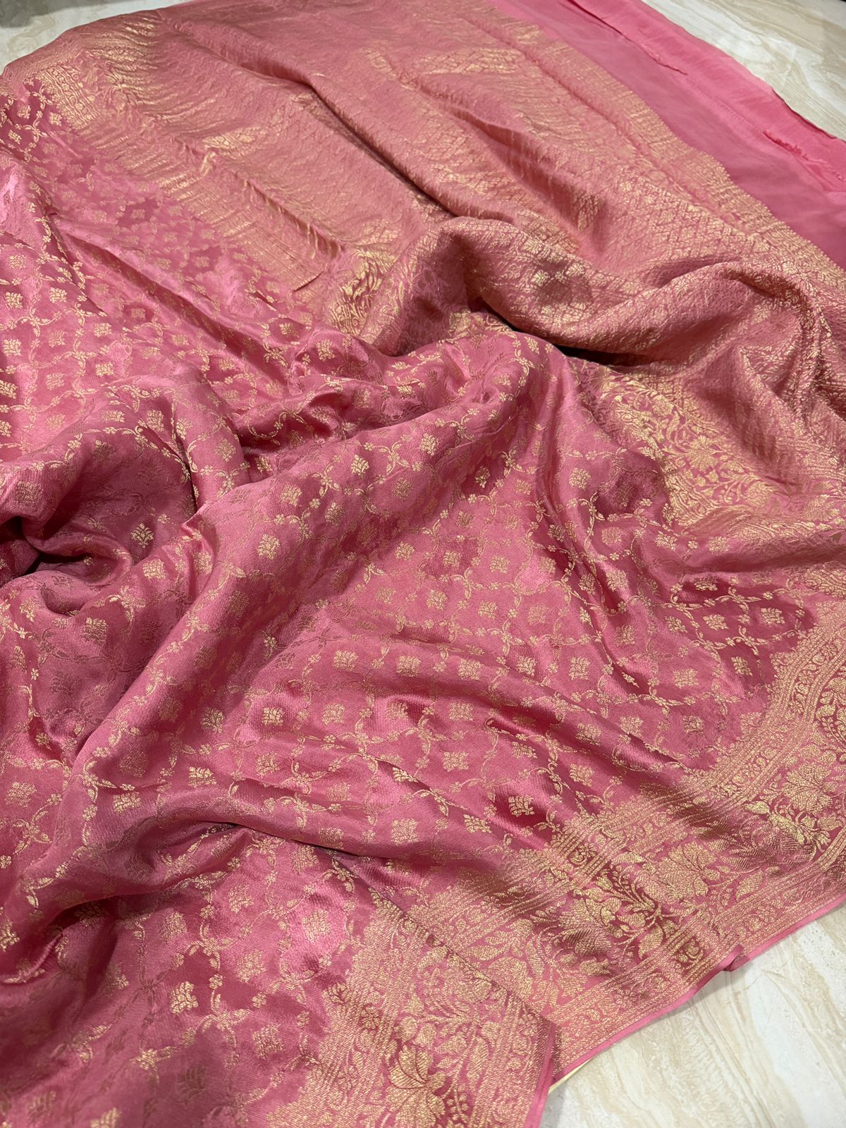 Pure Mysore Brocade Crepe Silk Saree
