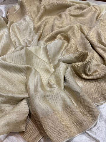 Mysore Crush Zari Weave Crepe Silk Saree