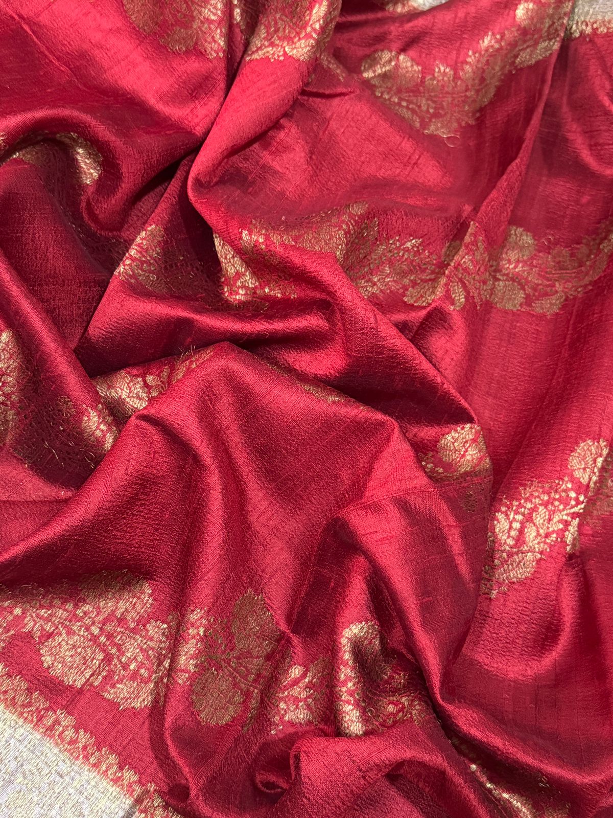 Raw Silk Leheriya Weave Banarasi Saree