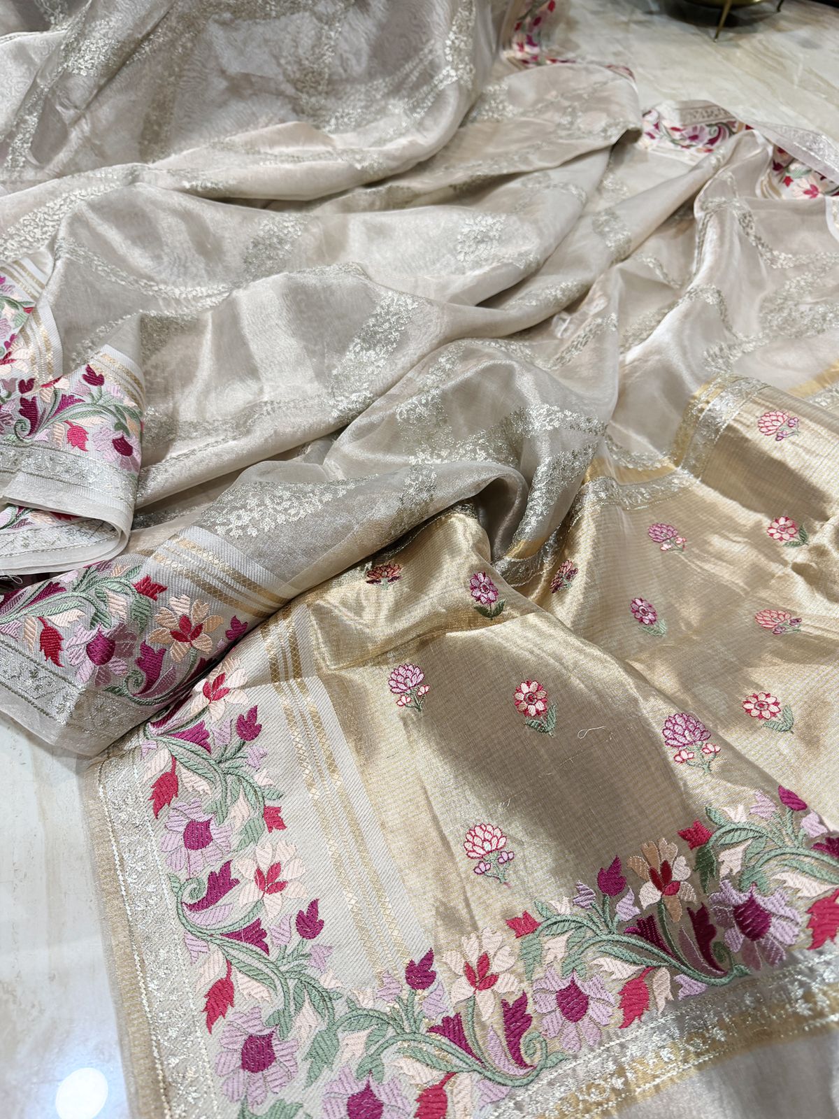 Exclusive Banarasi Soft Tissue Silk Saree